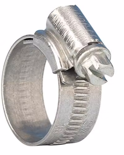 Jubilee Stainless Steel Hose Clip, Silver, Pack of 10
