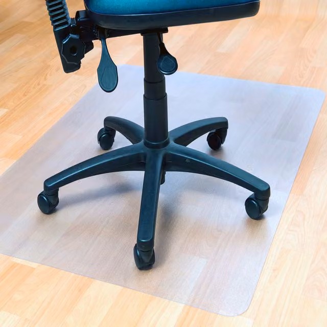 Floortex Ecotex BioPVC Clear Anti-Slip Chair Mat for Hard Floors, Transparent, Width: 120 cm