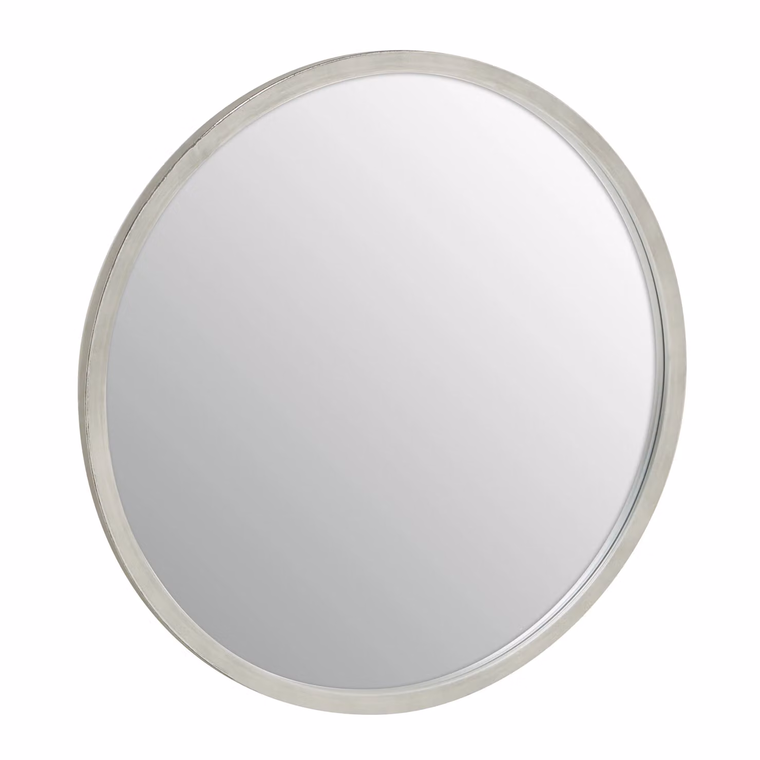 Orsina Saska Small Round Antique Silver Wall Mirror – 2