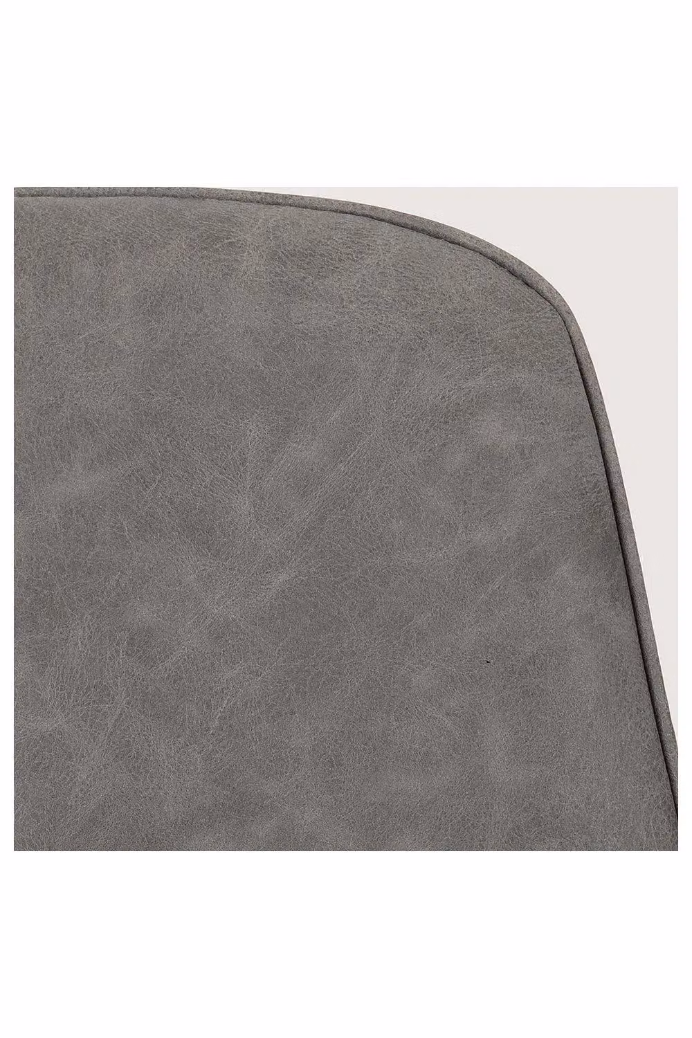 Seconique Quebec Set of 2 Grey Faux Leather Bar Stools – 5