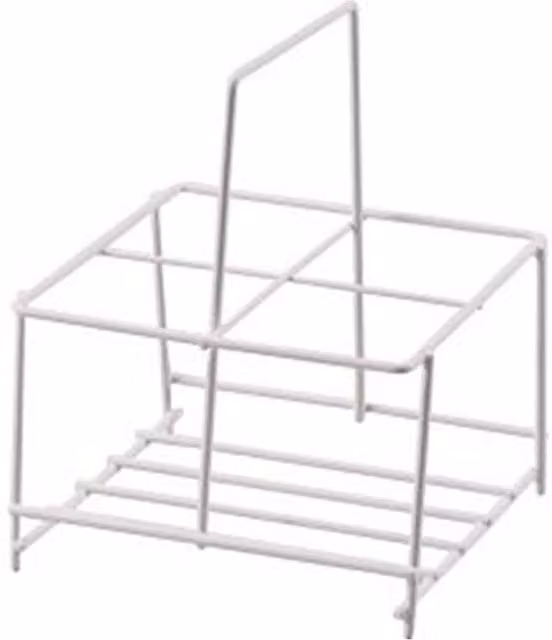 SupaHome Freestanding 4 Bottle Milk Bottle Holder in White