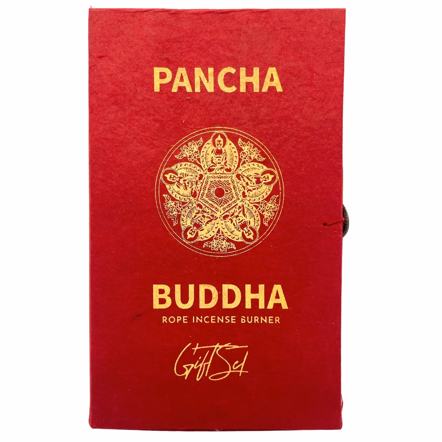 KDMD Pancha Buddha Silver Plated Rope Incense and Metal Holder Set – 3