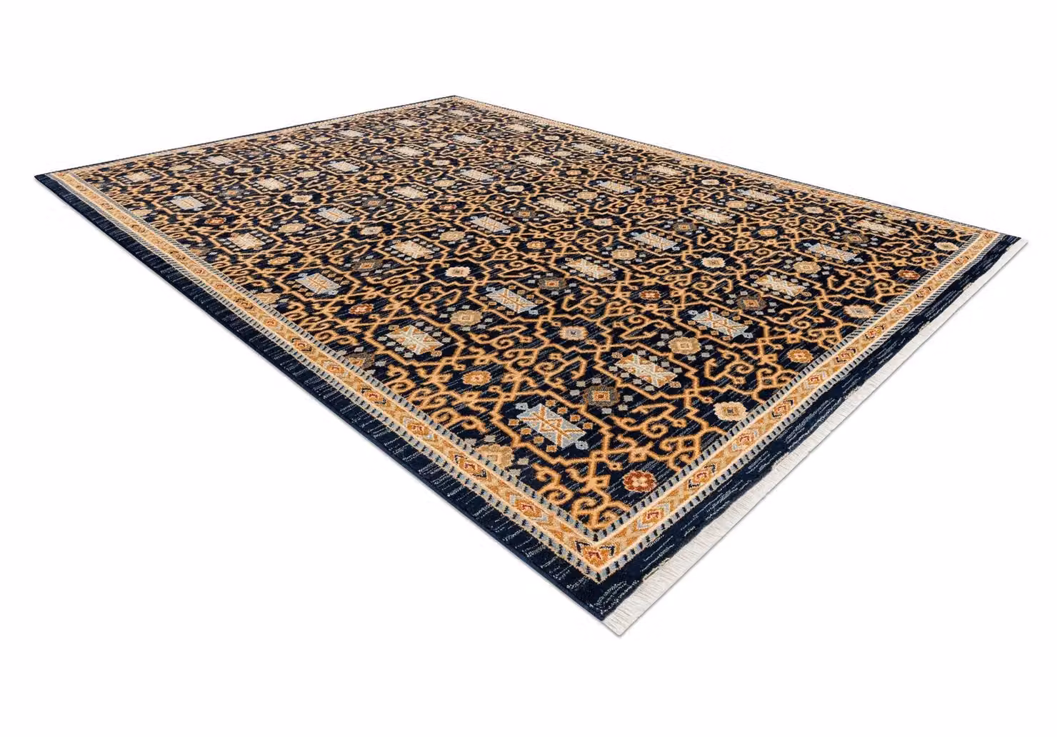 RugsX Wool Keshan Oriental Rug in Beige and Multicolour, W: 80 cm, L: 145 cm – 2