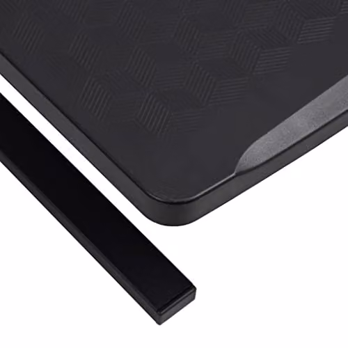 vidaXL Modern Matt Black Metal Monitor Stand W: 37 cm, D: 28 cm, H: 11.5 cm – 3