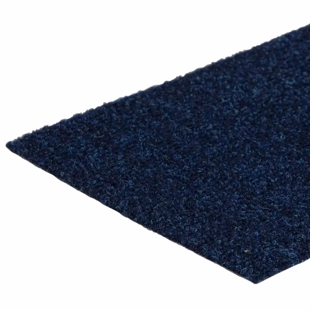 Berkfield Home Self-adhesive Rectangular Stair Mats, 15 Pieces, Blue, W: 76 cm x D: 20 cm – 3