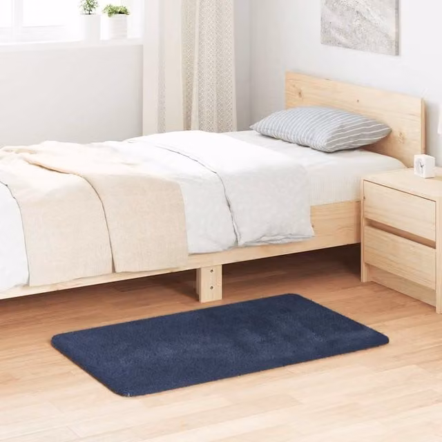 Berkfield Home NAVARRA Shaggy High Pile Rug, Blue, W: 60 cm x D: 100 cm