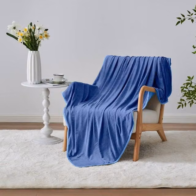 GAVENO CAVAILIA Single Bed Cooling Blanket in Blue, W/D/H: 130 x 170 cm