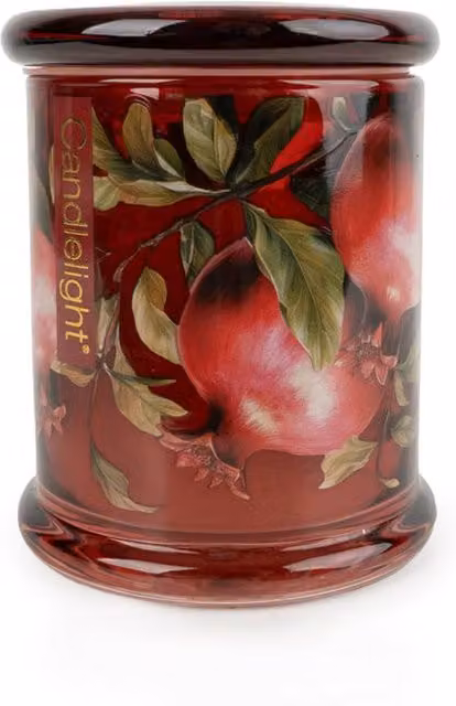 Madison & Mayfair Forest Pine & Pomegranate Large One Wick Candle in Red