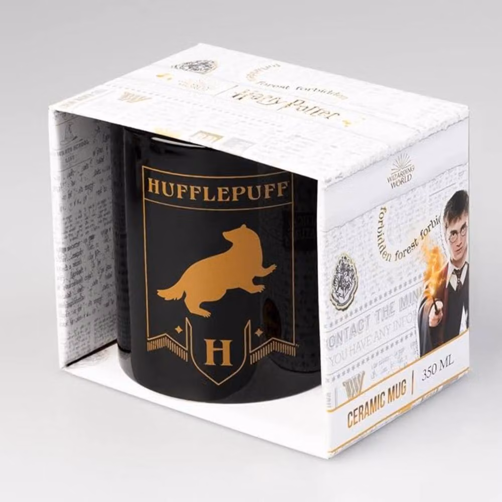 Grupo Erik Harry Potter Hufflepuff Ceramic Mug, 350ml, Black – 2