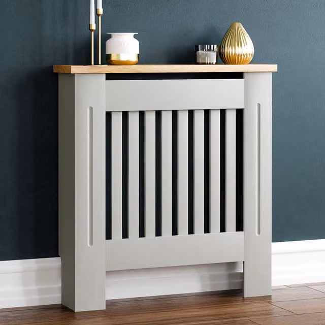 Vida Designs Modern Matt Grey Wall Mounted Radiator Cover W/D/H: 78 x 83 x 19 cm