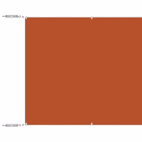 vidaXL Vertical Awning in Terracotta Oxford Fabric, W/H: 100 x 1000 cm