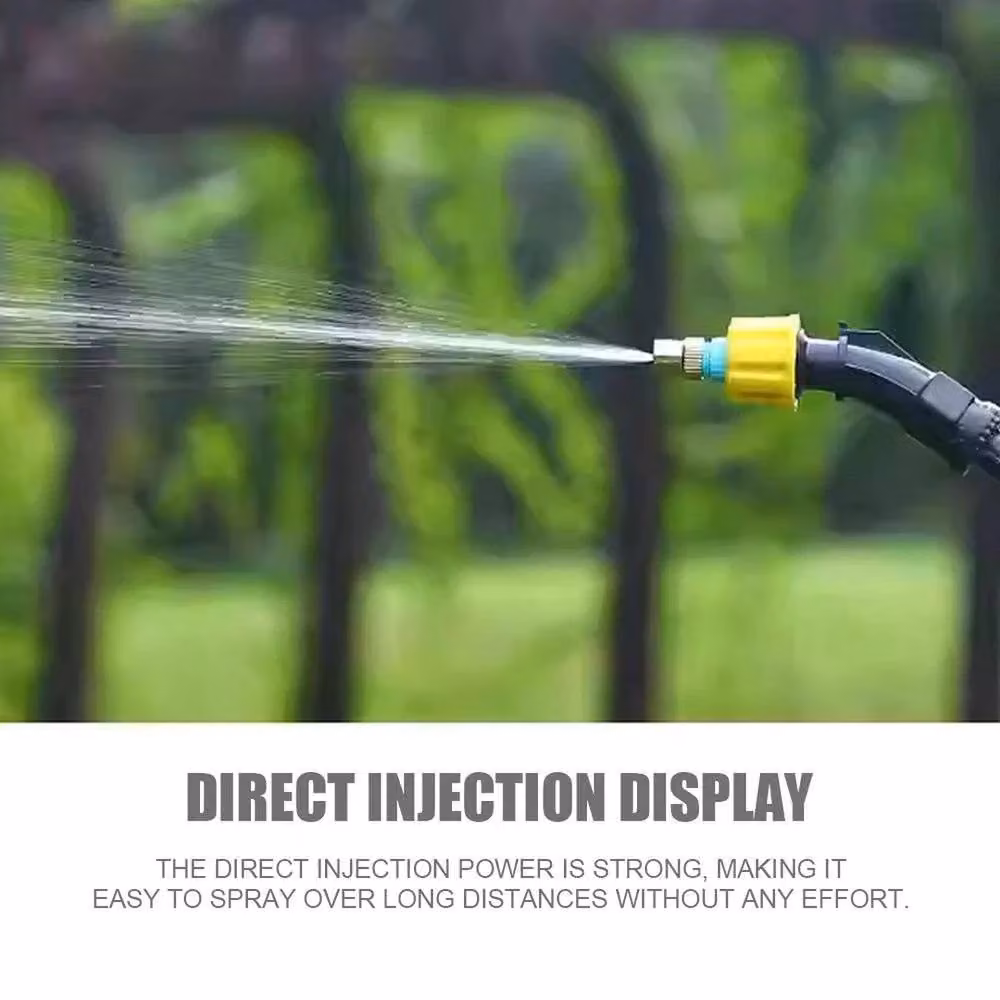 NESTLUNE 5 Litre Garden Pressure Sprayer with Rechargeable Battery in Green – 5