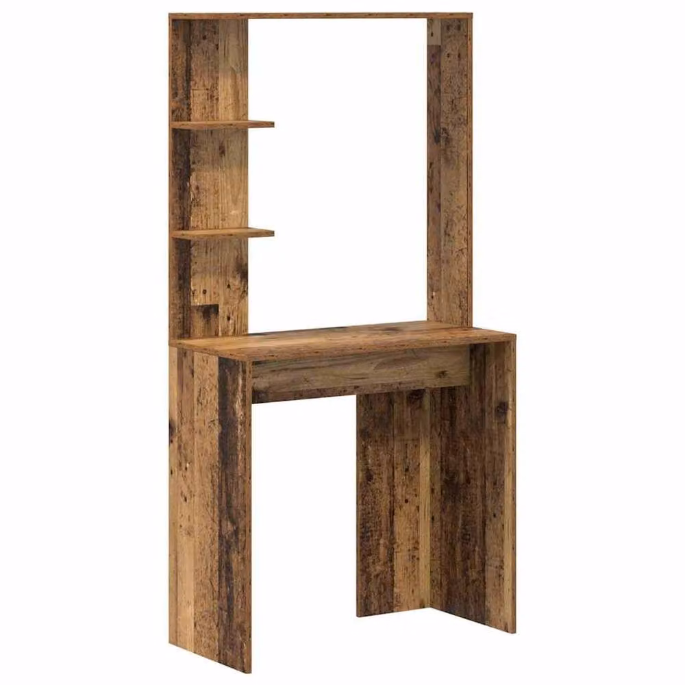 Berkfield Home Brown Reclaimed Solid Wood Writing Desk – 3