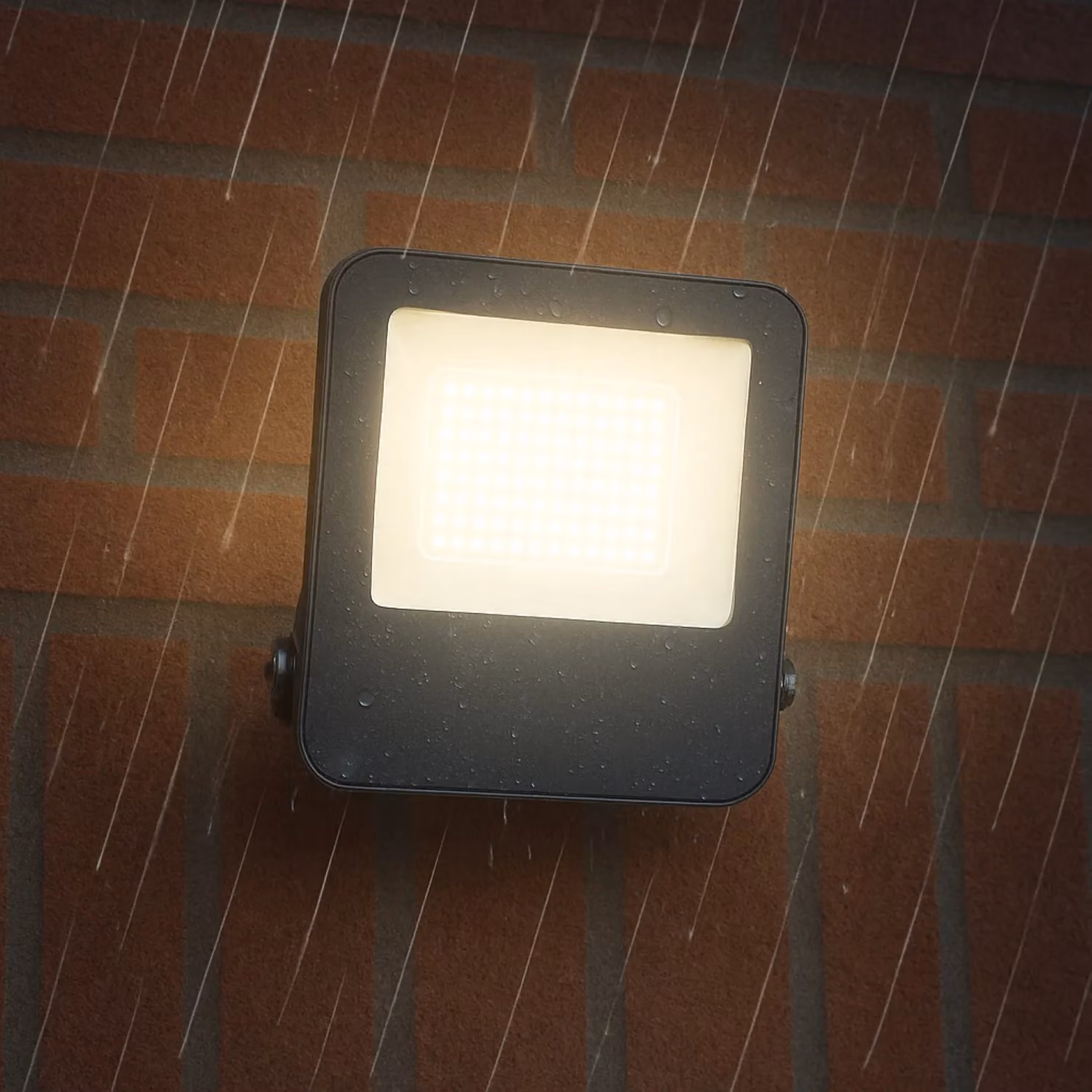 CGC Lighting Alton 20W LED Outdoor Wall Floodlight, Black, IP65 Weatherproof, 2000lm – 5