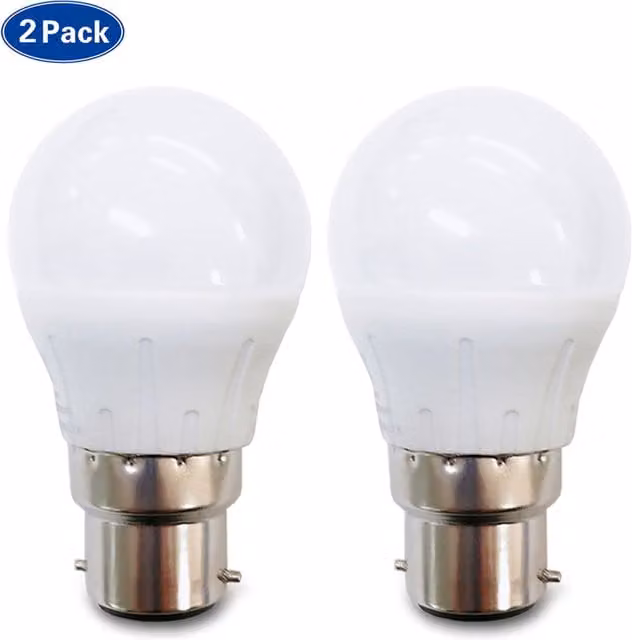 Livingandhome 5W LED B22 Ball Bulb, Neutral White