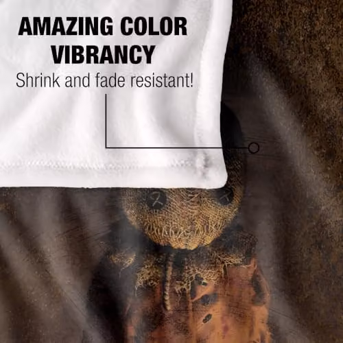 Warner Bros. Trick R Treat Poster Silky Touch Super Soft Fleece Throw Blanket, Multicolour, W: 91 cm, D: 147 cm – 3
