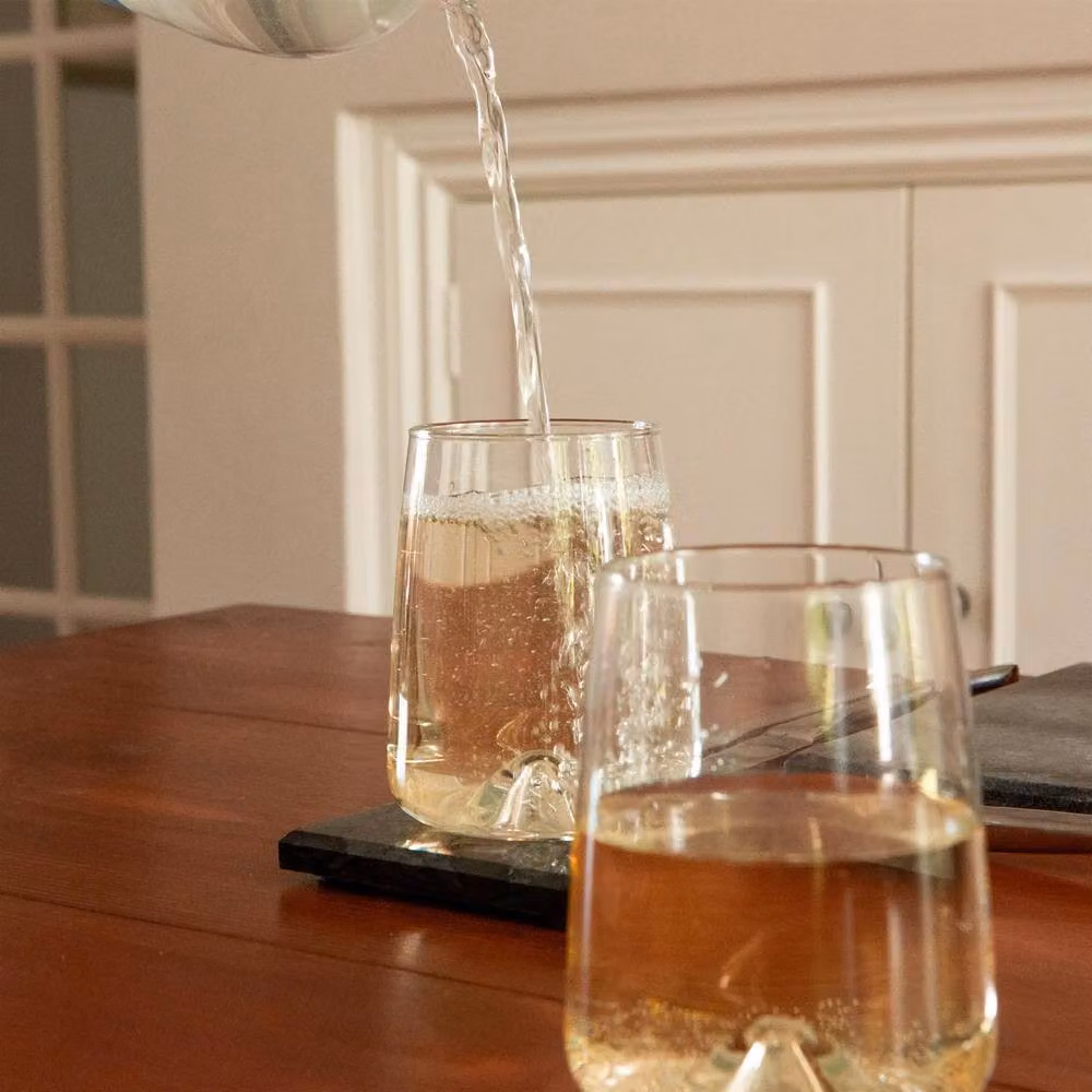 LAV Terra Transparent Glass Tumblers, 360ml, Pack of 12 – 3