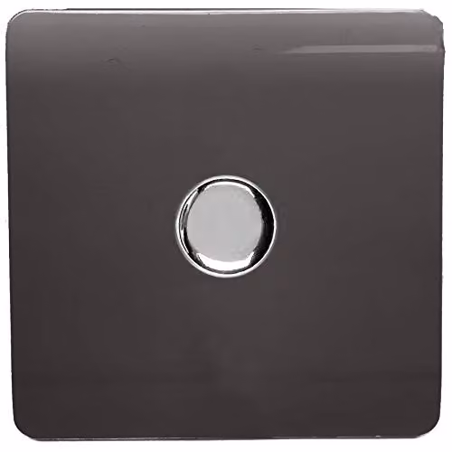 Trendi Modern 1 Gang 2 Way 120w LED Dimmer Switch in Dark Brown