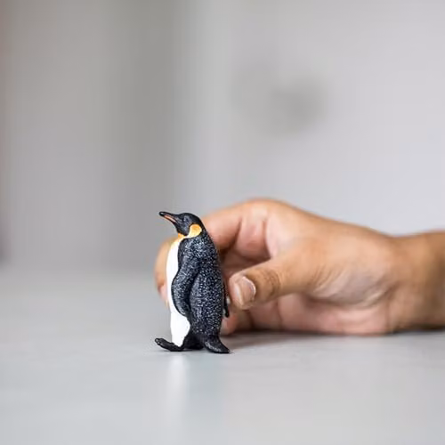 Schleich Wild Life Emperor Penguin Toy Figurine, Black – 2