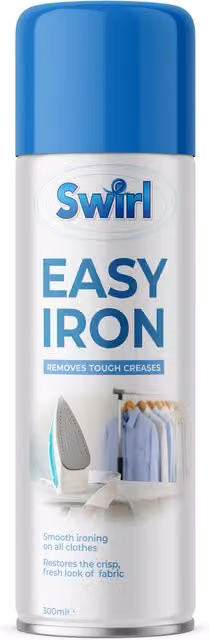 Swirl Easy Iron Fabric Restorer and Crease Remover Spray, Blue