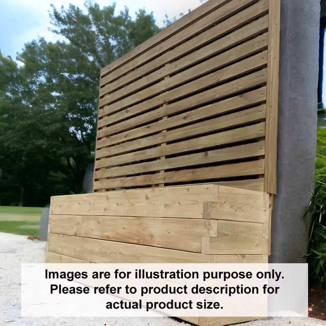 Buttercup Farm Suffolk Planter and Trellis Pack of 2 in Brown, W: 40 cm, H: 150 cm, L: 180 cm – 2