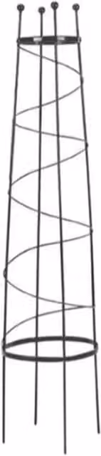 Garden Pride Open Top Obelisk Rusty Metal Garden Support, Height: 100 cm