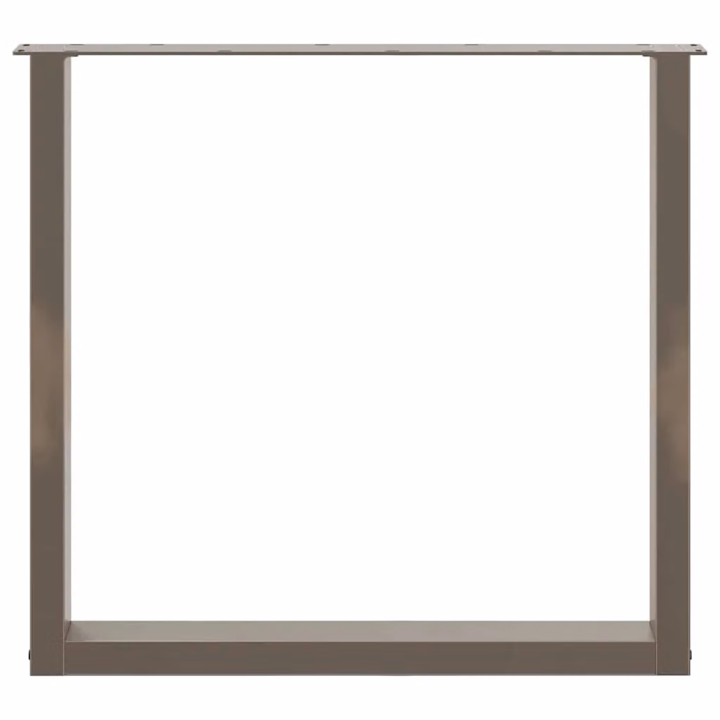 Berkfield Home U-Shaped Coffee Table Legs, 2 Pieces, Brown Steel, H: 90 cm, W: 72.5 cm – 4