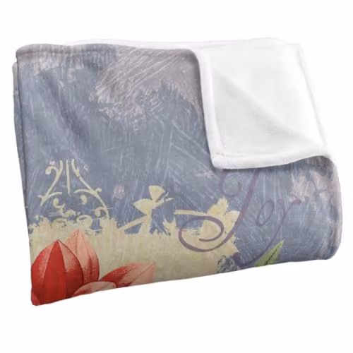JQ Licensing Love Happiness Joy Flower 2 Super Soft Silky Touch Floral Fleece Throw Blanket, Multicolour, W/D/H: 91 x 147 cm – 2