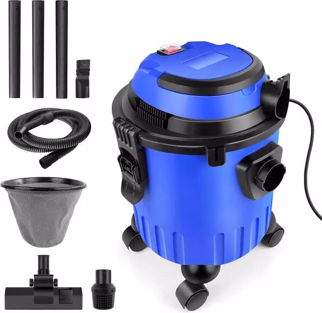 FLAVORA 6000W Industrial Wet and Dry Vacuum Cleaner in Blue – 1