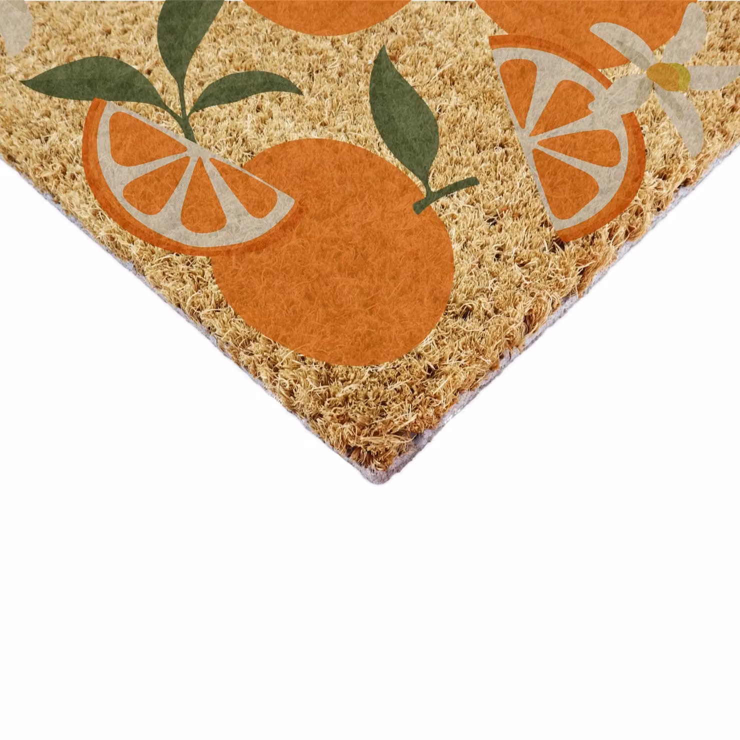Artsy Mats Orange Pattern Coir Doormat in Brown, W/D: 90 x 60 cm – 4