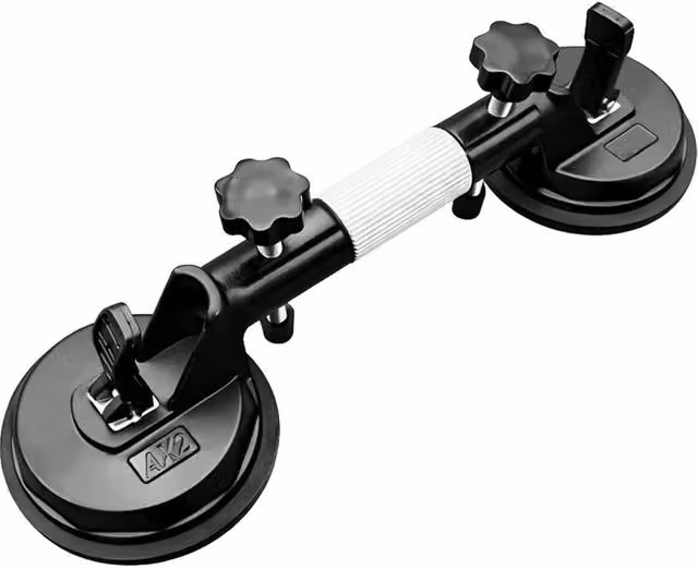 FLAVORA Heavy-Duty Vacuum Suction Cup Leveling Machine for Glass, Black, W: 520 mm, H: 10000 mm – 1
