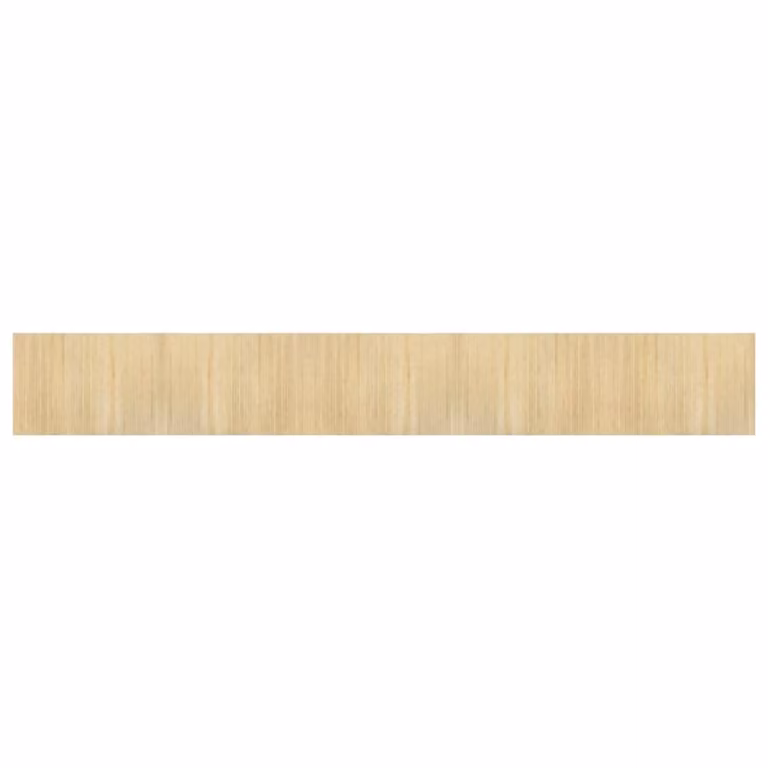 Berkfield Home Rectangular Bamboo Rug in Beige, W: 70 cm, L: 500 cm