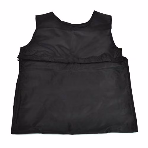 mysmartbuy Dress Shaped Hanging Wardrobe Organiser in Black and Transparent with 9 Zipped Pockets, W: 58.5 cm, H: 39.5 cm – 4
