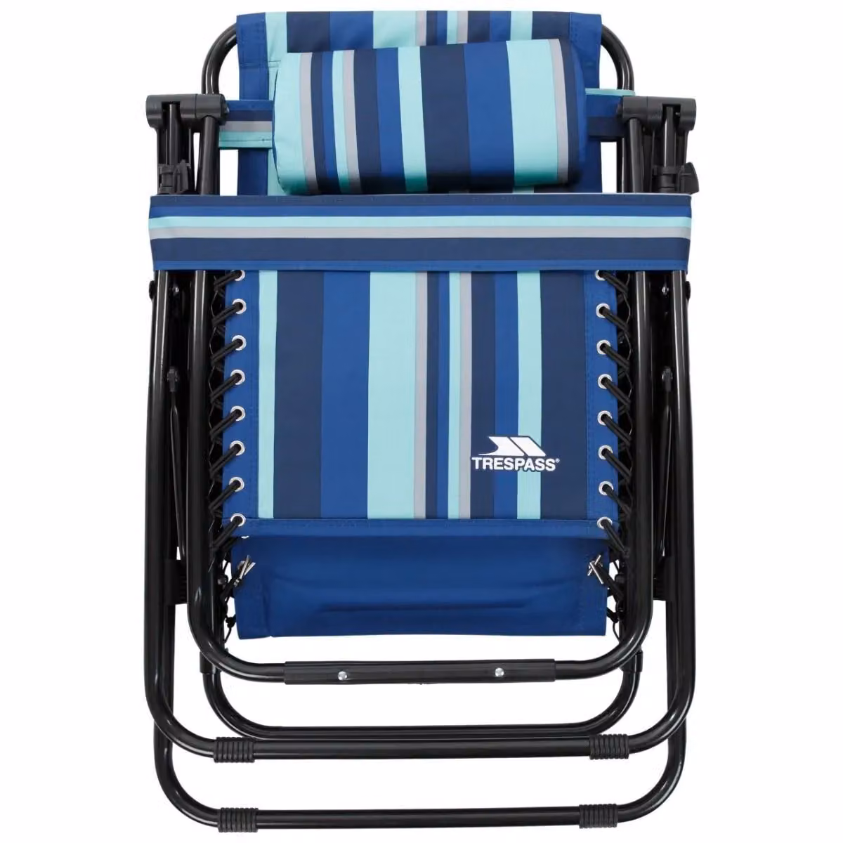 Trespass Glentilt Reclining Garden Chair in Blue with Foam Cushions and Powder Coated Steel Frame, W/D/H: 113 x 64 x 98 cm – 2