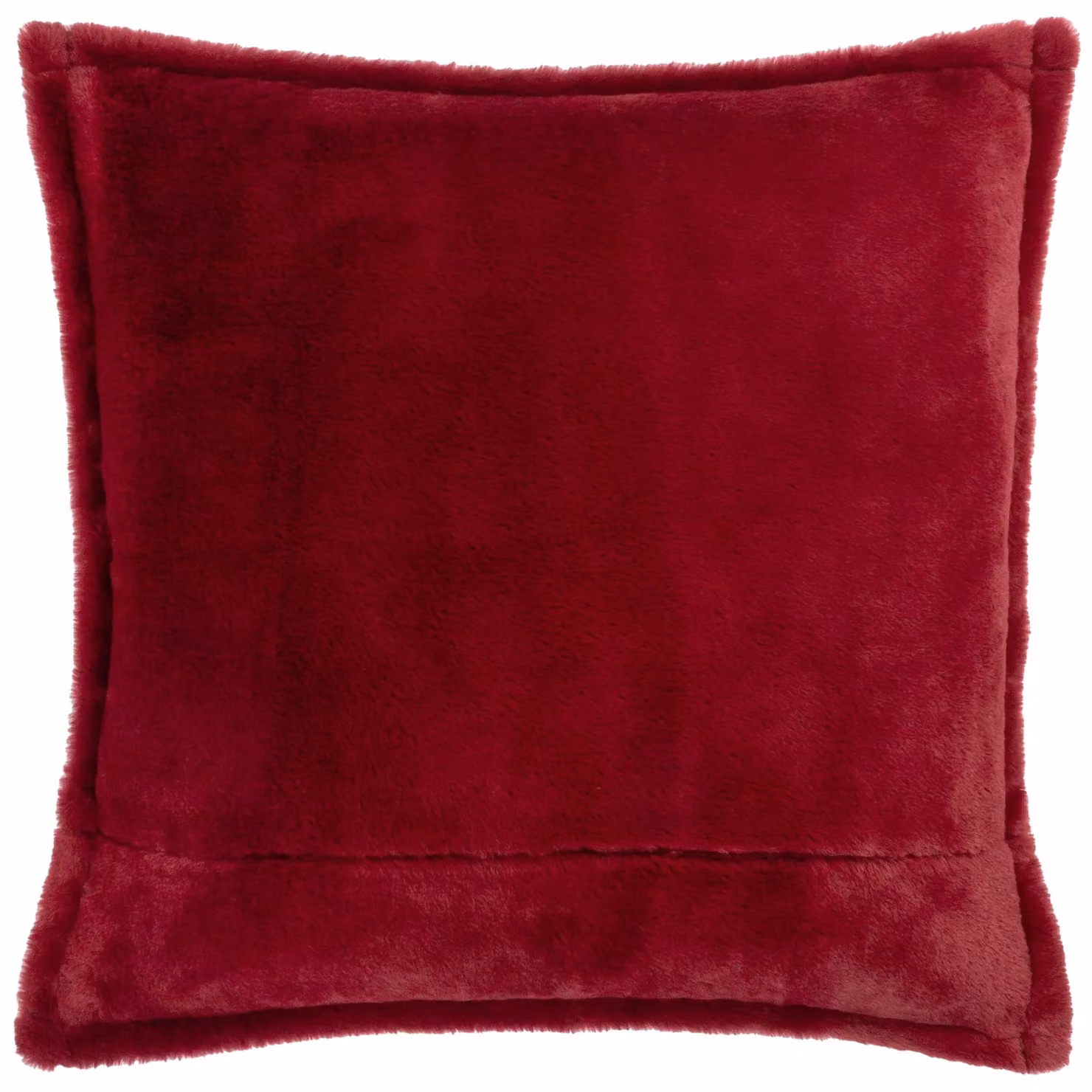 Wylder Beatrice Multicolour Floral Velvet Cushion with Faux Fur Trim, W/D/H: 50 x 50 x 50 cm – 5