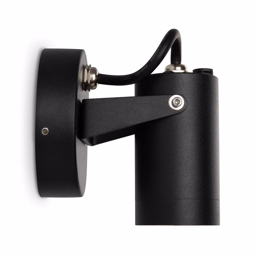 Maytoni Scope Adjustable Outdoor Spotlight in Black, IP65 GU10 Metal Floodlight – 3