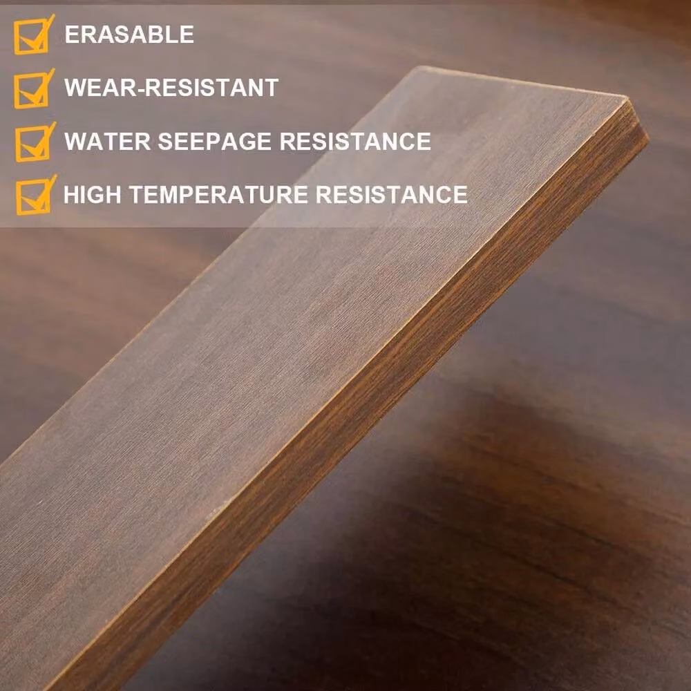KORVIXA Computer Desk in Brown with Metal and Wood Construction, W: 100 cm, H: 73 cm – 3