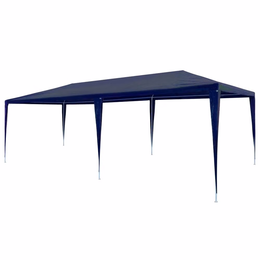 Berkfield Home Blue PE Party Tent W: 6 m, D: 3 m – 2