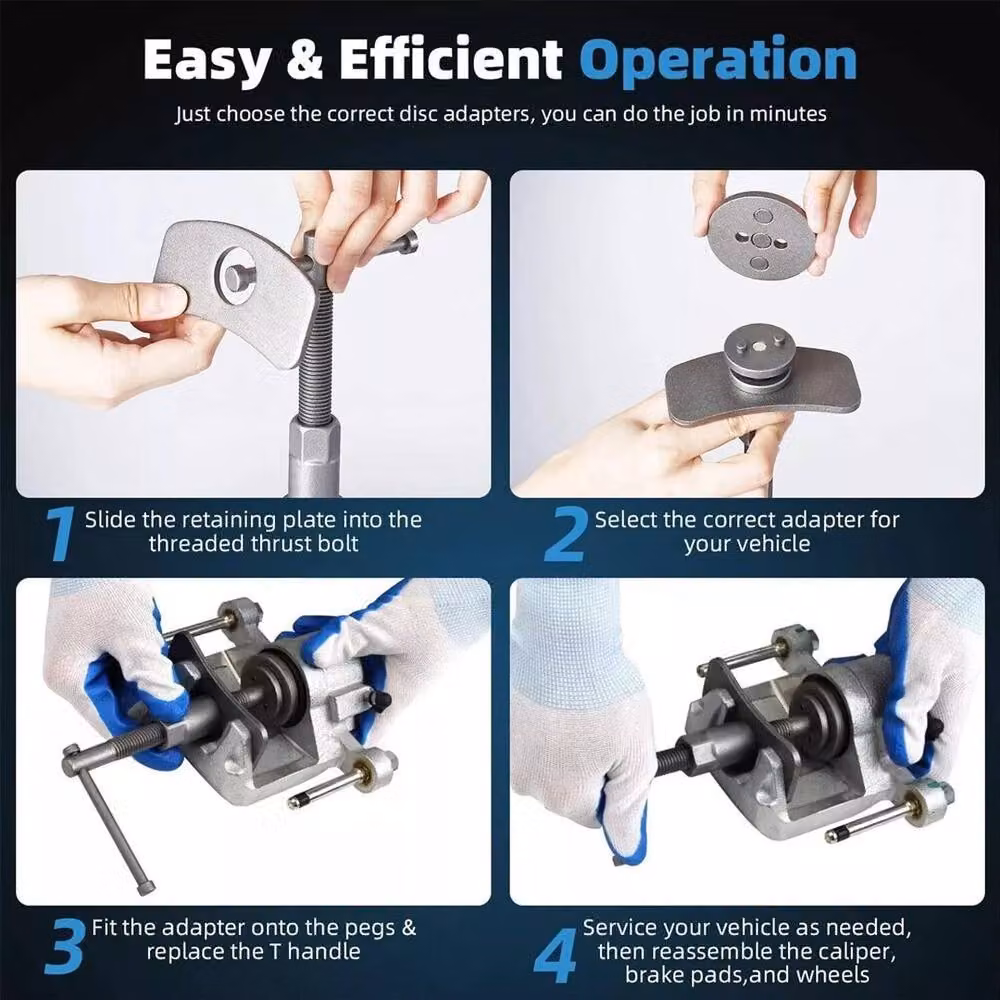 SPETLEK 23pc Brake Caliper Piston Rewind Wind Back Tool Kit in Grey – 2
