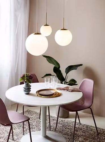 Nordlux Grant Sphere Pendant Light in Gold/Brass and Transparent Glass, Diameter: 25 cm – 3