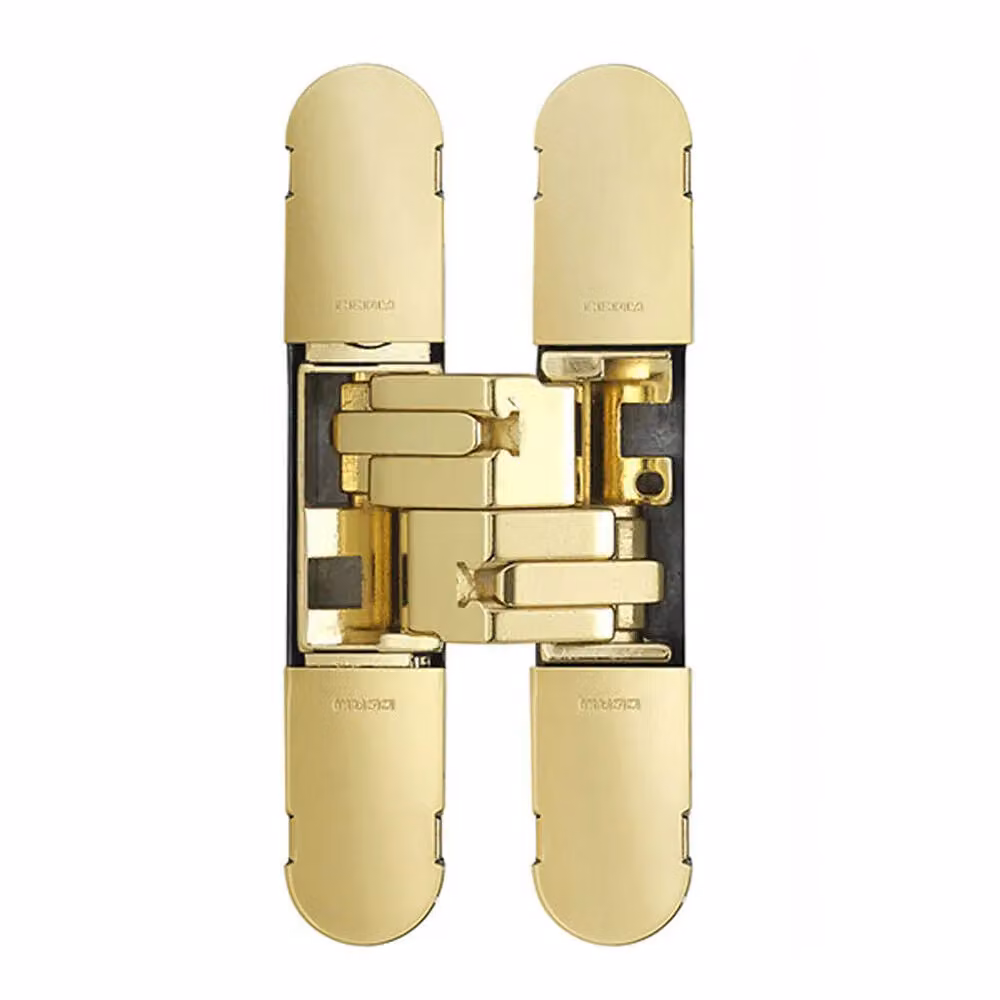 Loops Adjustable Medium Duty Concealed Hinge, Brass Plated, 100 x 22 mm – 2
