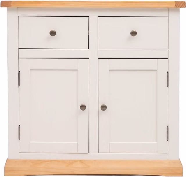 Cabinet Bits Trevi White 2 Door 2 Drawer Sideboard in Wood and MDF