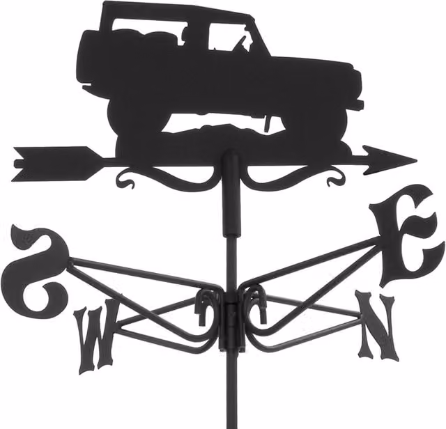Espira Mini 4 x 4 Off Road Vehicle Metal Weathervane in Black