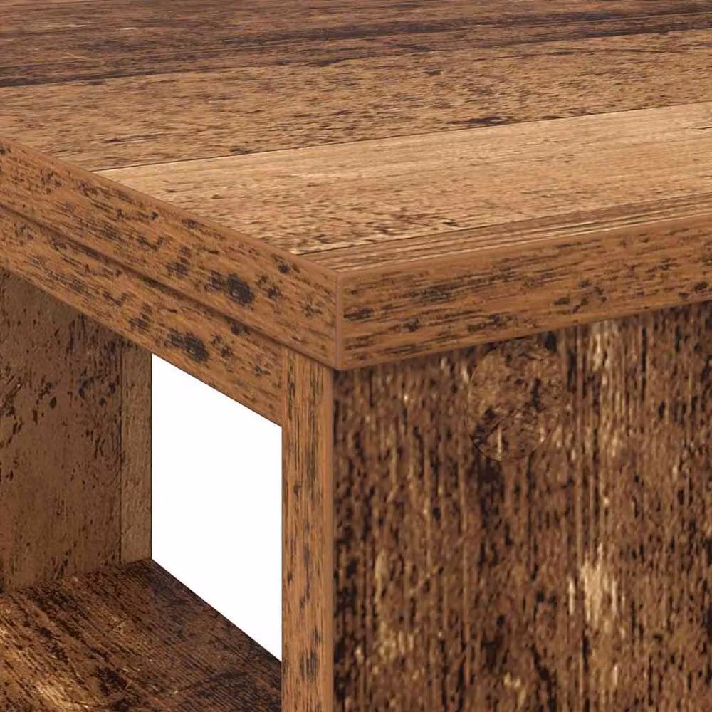 Berkfield Home Rustic Reclaimed Solid Wood Corner Desk in Brown – 5