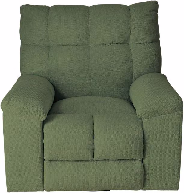 Living and Home Green Fabric 270 Degree Swivel Rocker Recliner Chair with Power Recline and Charging Ports – 1