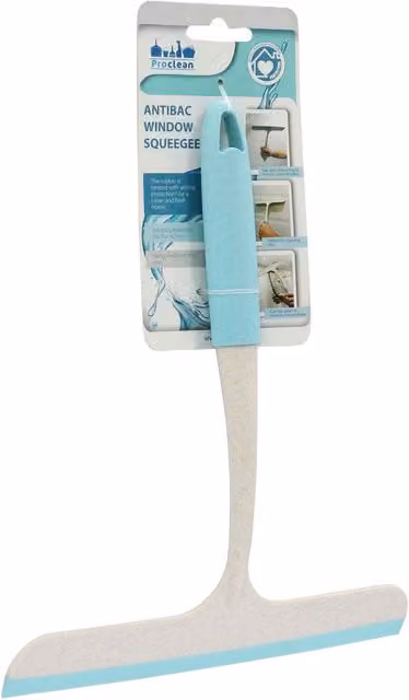 JVL Pro Clean Anti-Bac Hand Held Window Squeegee in Blue