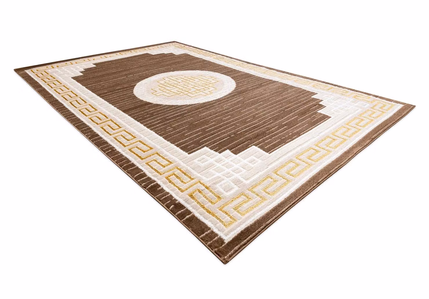 RugsX Mefe Rectangular Rug in Beige and Brown, W: 140 cm, D: 190 cm – 4