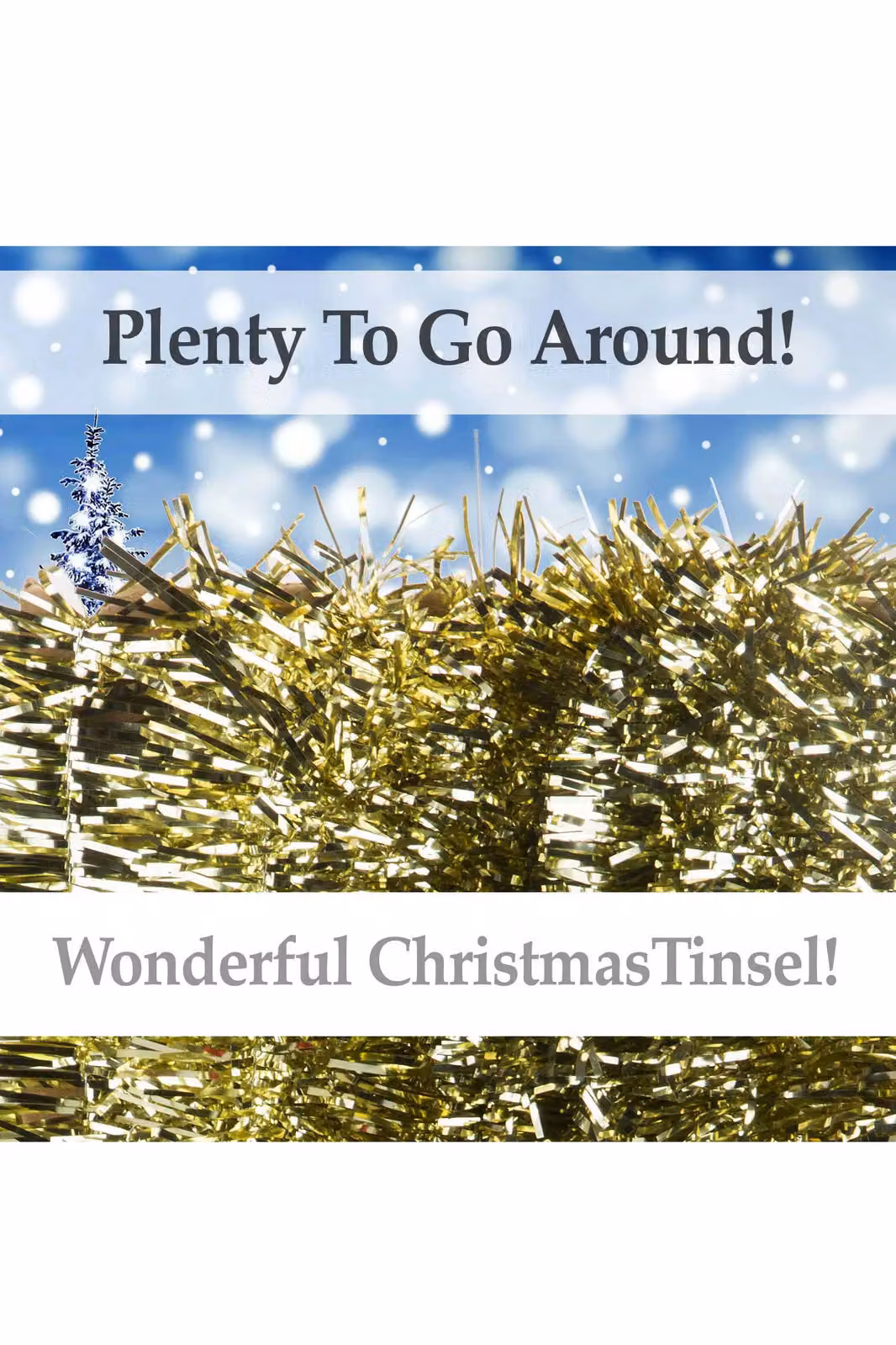 VFM Christmas Tinsel Decorations in Gold, Red and Silver – 3