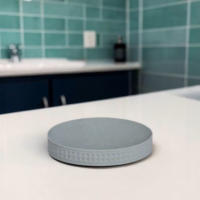 Showerdrape Maison Polyresin Soap Dish in Green, White or Grey