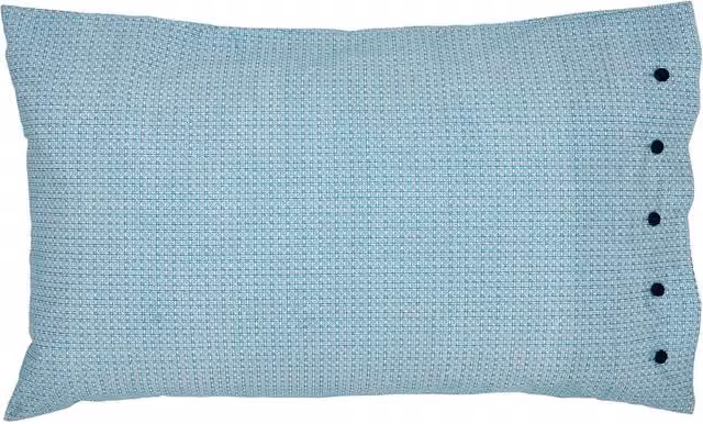 Bedeck of Belfast Mieko 2 Pack Pure Cotton Graphic Pillowcases in Petrol and Turquoise Mix